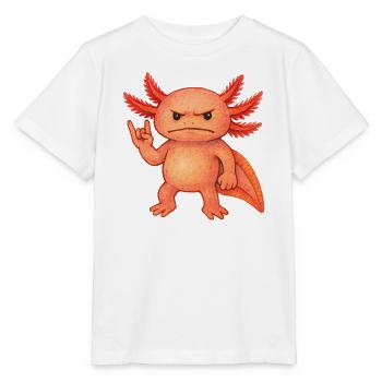 Braise pourpre axolotl - T-shirt bio MINI CREATOR Stanley/Stella Enfant - blanc - Devant - Maike (125cm)