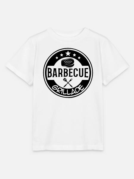 BBQ-Grill-Logo - Stanley/Stella Kinder T-Shirt MINI CREATOR  - Weiß