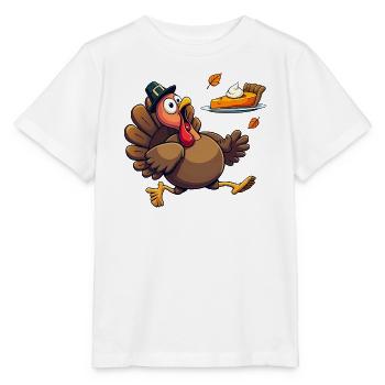 Thanksgiving Funny Thanksgiving Turkey - Stanley/Stella MINI CREATOR Kids’ T-Shirt - white - Front - Maike (125cm)