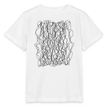 swirling lines design - Stanley/Stella MINI CREATOR Kids’ T-Shirt - white - Front - Maike (125cm)