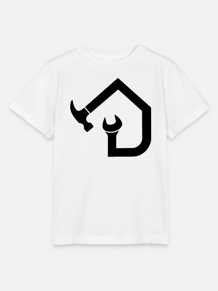 Handwerker Hausmeister – Hammer Schraubenschlüssel - Stanley/Stella Kinder T-Shirt MINI CREATOR - Weiß