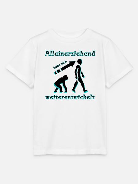 Alleinerziehend habe mich weiterentwickelt Spruch - Stanley/Stella Kinder T-Shirt MINI CREATOR - Weiß