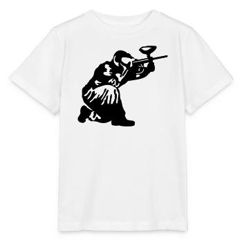 Paintball - Stanley/Stella Kinder T-Shirt MINI CREATOR  - Weiß - Vorne - Maike (125cm)