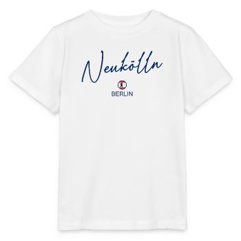 Neukölln - Berlin Flagge - Berliner Bär - Stanley/Stella Kinder T-Shirt MINI CREATOR  - Weiß - Vorne - Maike (125cm)