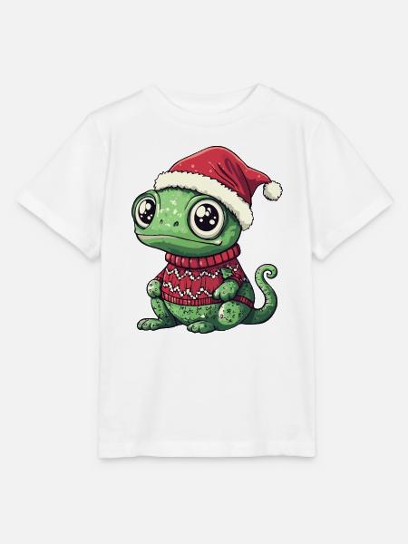 Chameleon Weihnachten - Stanley/Stella Kinder T-Shirt MINI CREATOR - Weiß