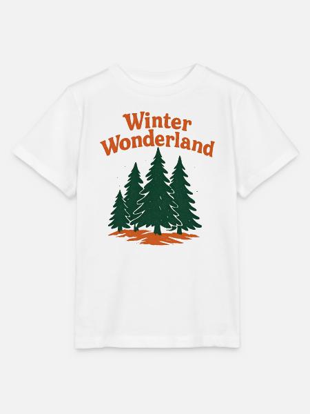 Winter Wonderland Retro - Stanley/Stella Kinder T-Shirt MINI CREATOR - Weiß