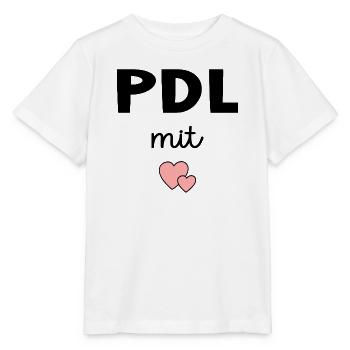 PDL Gestion des services de soins infirmiers avec cœur - T-shirt bio MINI CREATOR Stanley/Stella Enfant - blanc - Devant - Maike (125cm)