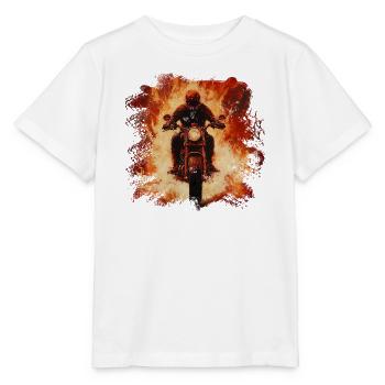 Motards de Flame Storm - T-shirt bio MINI CREATOR Stanley/Stella Enfant - blanc - Devant - Maike (125cm)