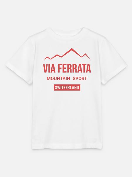 Klettersteig Schweiz - Stanley/Stella Kinder T-Shirt MINI CREATOR - Weiß