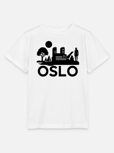 oslo silhouette wahrzeichen - Stanley/Stella Kinder T-Shirt MINI CREATOR - Weiß