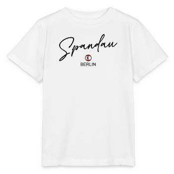 Spandau - Drapeau de Berlin - Berlin Bear Berlinerin - T-shirt bio MINI CREATOR Stanley/Stella Enfant - blanc - Devant - Maike (125cm)