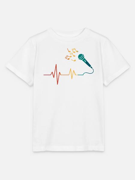 Heartbeat-Mikrofon - Stanley/Stella Kinder T-Shirt MINI CREATOR - Weiß