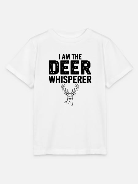 Ich bin der Hirschflüsterer - Stanley/Stella Kinder T-Shirt MINI CREATOR - Weiß