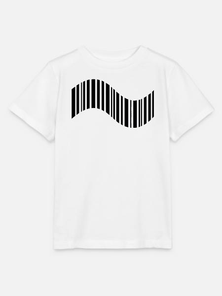 Barcode in Wellenform - Stanley/Stella Kinder T-Shirt MINI CREATOR - Weiß