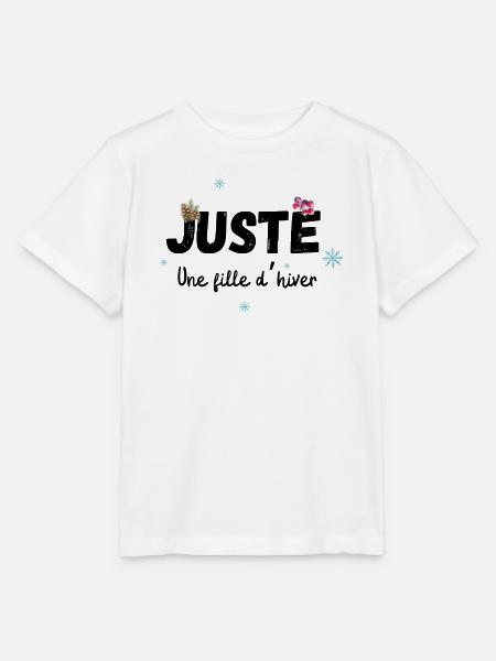Nur ein Wintermädchen-Geschenk - Stanley/Stella Kinder T-Shirt MINI CREATOR - Weiß