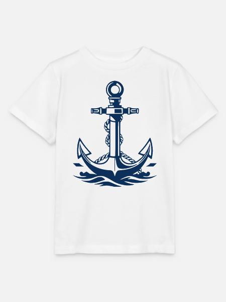 Anker Seemann Matrose Norddeutschland Geschenk - Stanley/Stella Kinder T-Shirt MINI CREATOR - Weiß