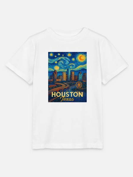 Houston Texas - Stanley/Stella Kinder T-Shirt MINI CREATOR  - Weiß