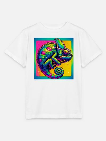 Chamäleon - Stanley/Stella Kinder T-Shirt MINI CREATOR  - Weiß