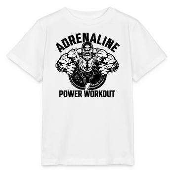 Adrenalin Power Workout - Stanley/Stella Kinder T-Shirt MINI CREATOR  - Weiß - Vorne - Maike (125cm)