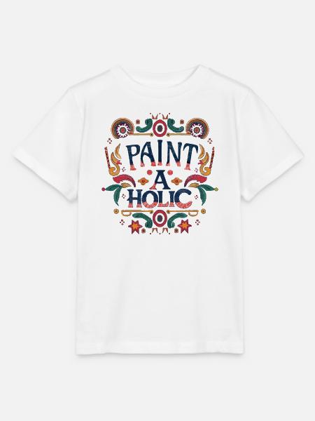 Paint-aholic - Stanley/Stella Kinder T-Shirt MINI CREATOR  - Weiß