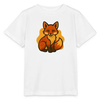 Fox Cub Illustration - Stanley/Stella MINI CREATOR Kids’ T-Shirt - white - Front - Maike (125cm)