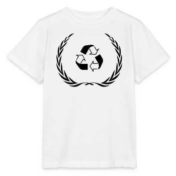 Couronne de symbole de recyclage - T-shirt bio MINI CREATOR Stanley/Stella Enfant - blanc - Devant - Maike (125cm)