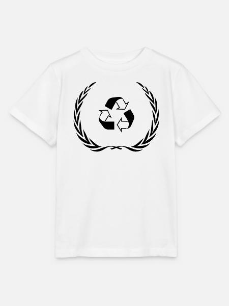 Recycling Symbol Kranz - Stanley/Stella Kinder T-Shirt MINI CREATOR - Weiß