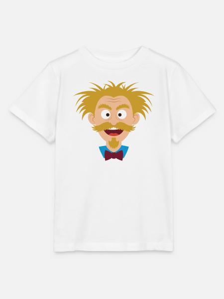Wilder Wissenschaftler mit Schnurrbart - Stanley/Stella Kinder T-Shirt MINI CREATOR - Weiß
