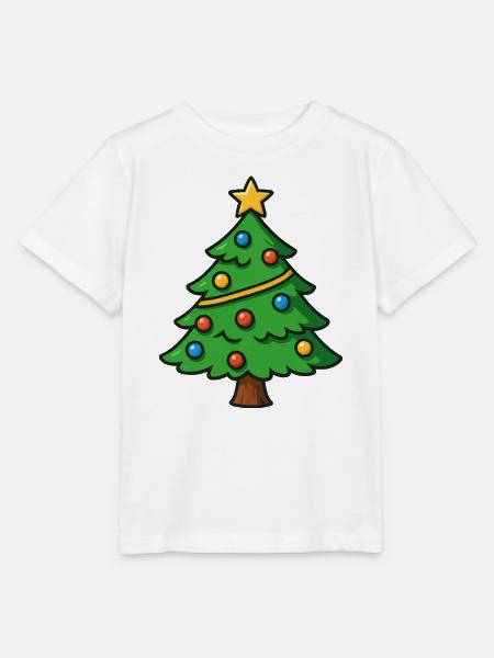 Weihnachtsbaum Cartoon - Stanley/Stella Kinder T-Shirt MINI CREATOR - Weiß