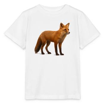 Red fox in the light of nature - Stanley/Stella MINI CREATOR Kids’ T-Shirt - white - Front - Maike (125cm)