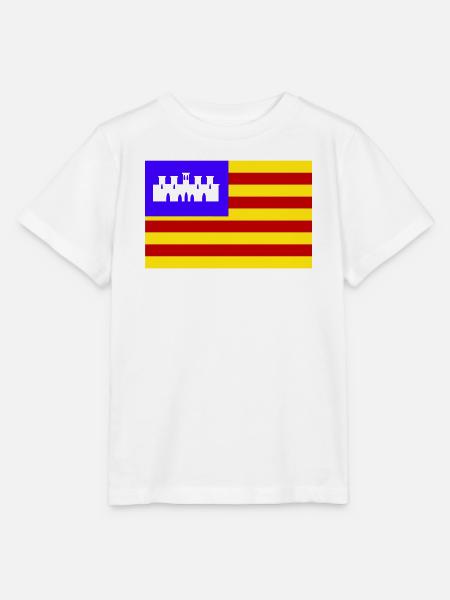 Mallorca Flagge - Stanley/Stella Kinder T-Shirt MINI CREATOR - Weiß