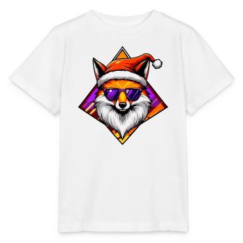 Fox Santa Swag - T-shirt bio MINI CREATOR Stanley/Stella Enfant - blanc - Devant - Maike (125cm)