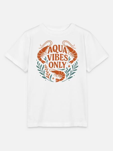 Aqua Vibes Only - Stanley/Stella Kinder T-Shirt MINI CREATOR  - Weiß