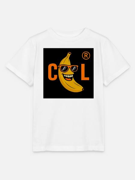 Coole Banane mit Sonnenbrille - Stanley/Stella Kinder T-Shirt MINI CREATOR - Weiß