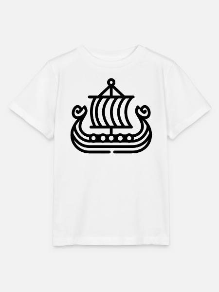 Wikingerschiff - Stanley/Stella Kinder T-Shirt MINI CREATOR - Weiß