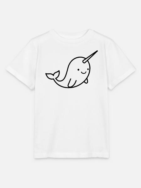Narwal - Stanley/Stella Kinder T-Shirt MINI CREATOR - Weiß