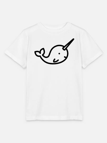 Narwal - Stanley/Stella Kinder T-Shirt MINI CREATOR - Weiß