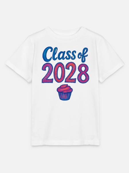 Cupcake-Gradient der Klasse 2028 - Stanley/Stella Kinder T-Shirt MINI CREATOR  - Weiß