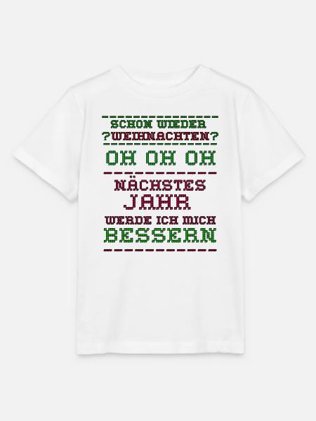 Ugly christmas - Stanley/Stella Kinder T-Shirt MINI CREATOR - Weiß