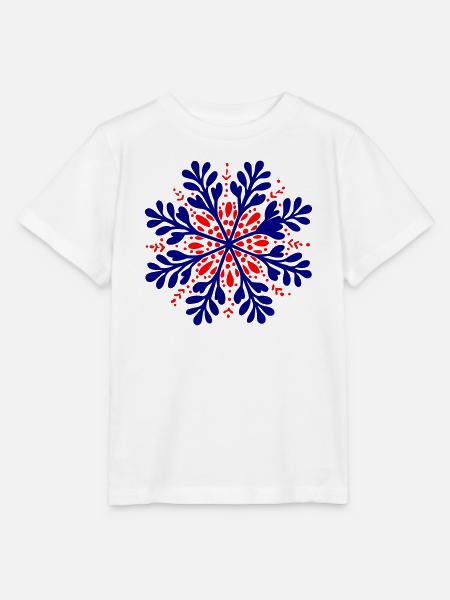 Schneeflocke Winter Symbol - Stanley/Stella Kinder T-Shirt MINI CREATOR - Weiß