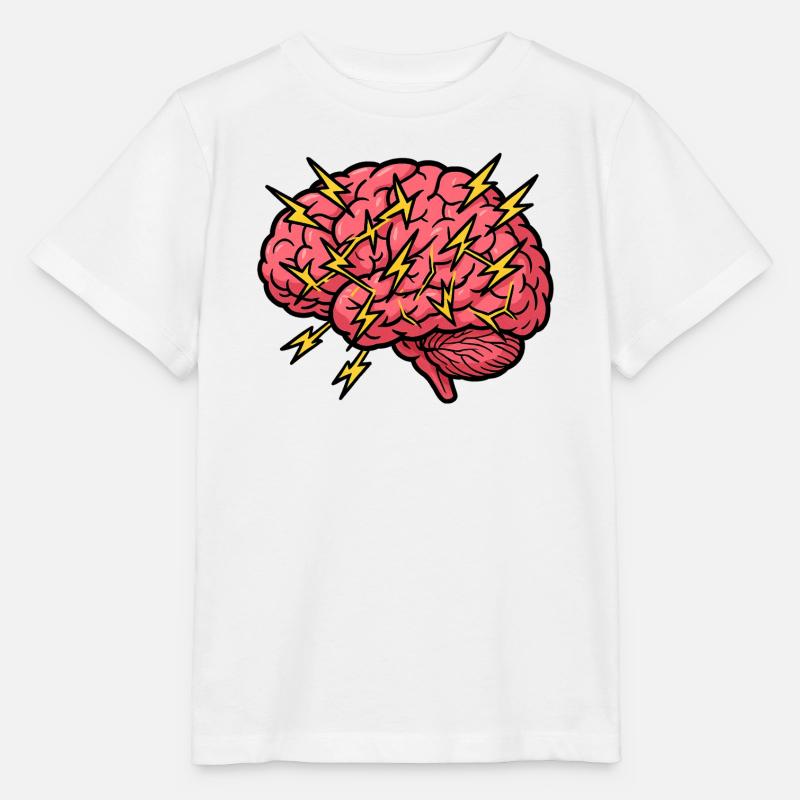 Blitzbrain Pop Art - T-shirt bio MINI CREATOR Stanley/Stella Enfant - blanc