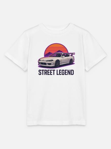 Straßenlegende Sunset Drift - Stanley/Stella Kinder T-Shirt MINI CREATOR - Weiß