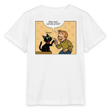Première rencontre de Franky & Meeko - T-shirt bio MINI CREATOR Stanley/Stella Enfant - blanc - Devant - Maike (125cm)
