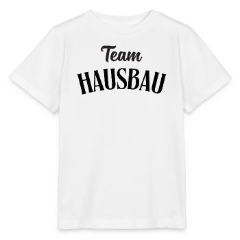 Team Hausbau - Stanley/Stella Kinder T-Shirt MINI CREATOR  - Weiß - Vorne - Maike (125cm)