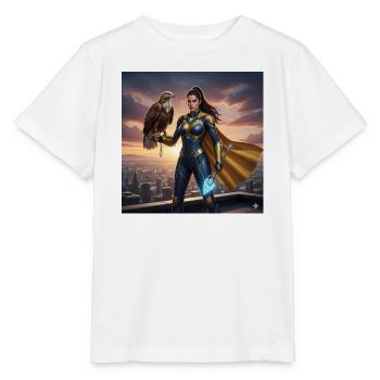 Héroïne Aigle Urbaine - T-shirt bio MINI CREATOR Stanley/Stella Enfant - blanc - Devant - Maike (125cm)