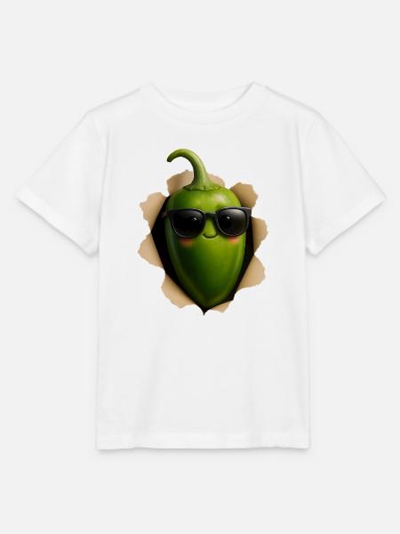 Jalapeno - Stanley/Stella Kinder T-Shirt MINI CREATOR  - Weiß