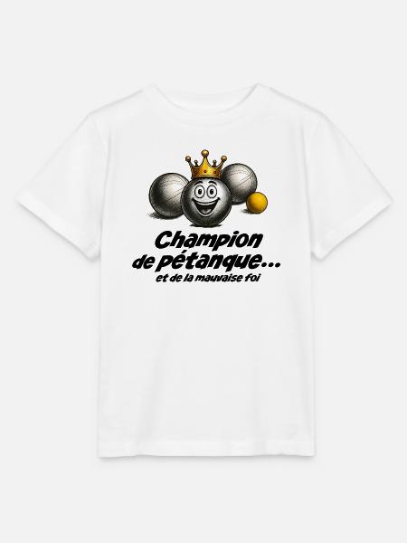Pétanque-Champion... und böser Absicht - Stanley/Stella Kinder T-Shirt MINI CREATOR - Weiß