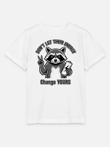 Waschbären lassen ihre Energie nicht raus - Stanley/Stella Kinder T-Shirt MINI CREATOR  - Weiß