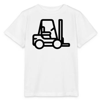 Gabelstapler - Stanley/Stella Kinder T-Shirt MINI CREATOR  - Weiß - Vorne - Maike (125cm)