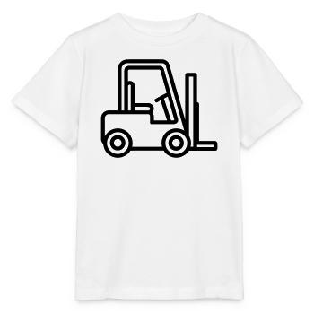 Gabelstapler - Stanley/Stella Kinder T-Shirt MINI CREATOR  - Weiß - Vorne - Maike (125cm)